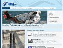 Tablet Screenshot of frieslandwatersport.nl